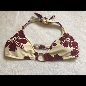 Floral bikini top